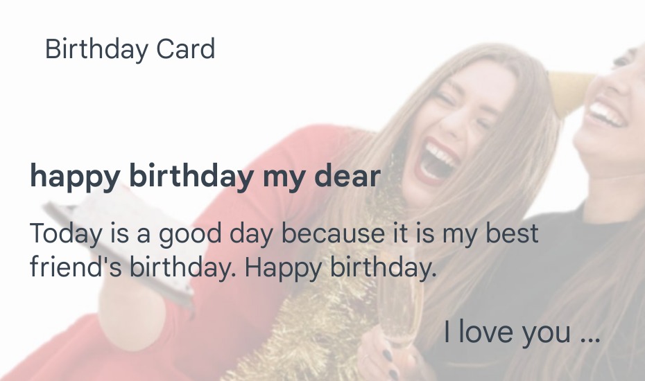 Free birthday card