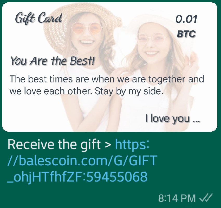 Cryptocurrency Gift Card